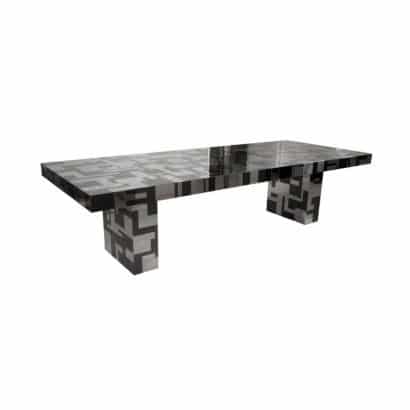 rare-extendable-dining-table-in-chrome-and-gun-metal-finish-cityscape-series-paul-evans-for-directional-c-1970