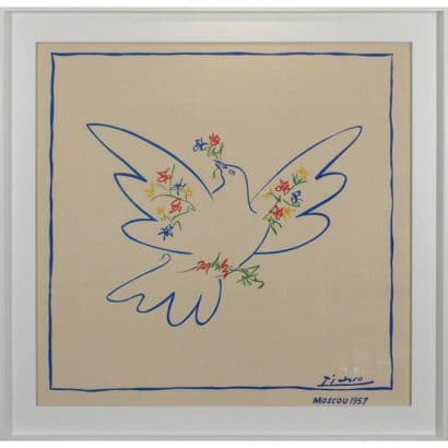 Dove of Peace foulard designed for the World Youth and Student Festival of Moscow 1957.